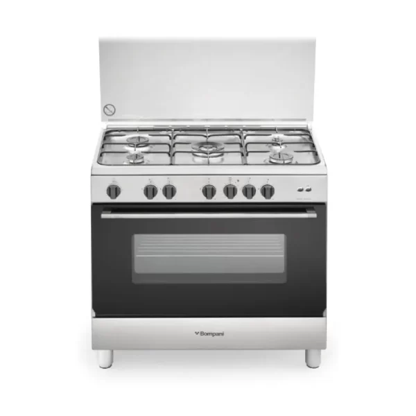 Cucina Libera Installazione - A gas - 90x60cm - Inox - Forno a gas e porta  bombola - La Germania- AMN9P5GXV